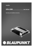 Blaupunkt GTA-1350 - Owners Manual